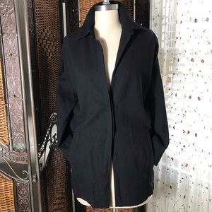 Vintage! Black Women's Button Down Shirt/Jacket